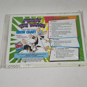 Pinky And The Brain 1997 Wendys Kids Meal Paint With Water Grow Chart